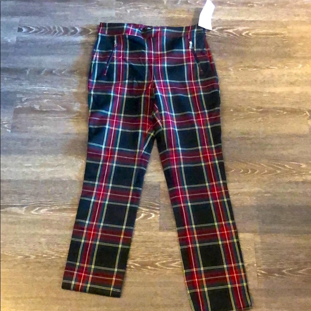Zara checkered pants NWT